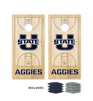 Basketball Court Utah State University Bag Boards Set With Bags